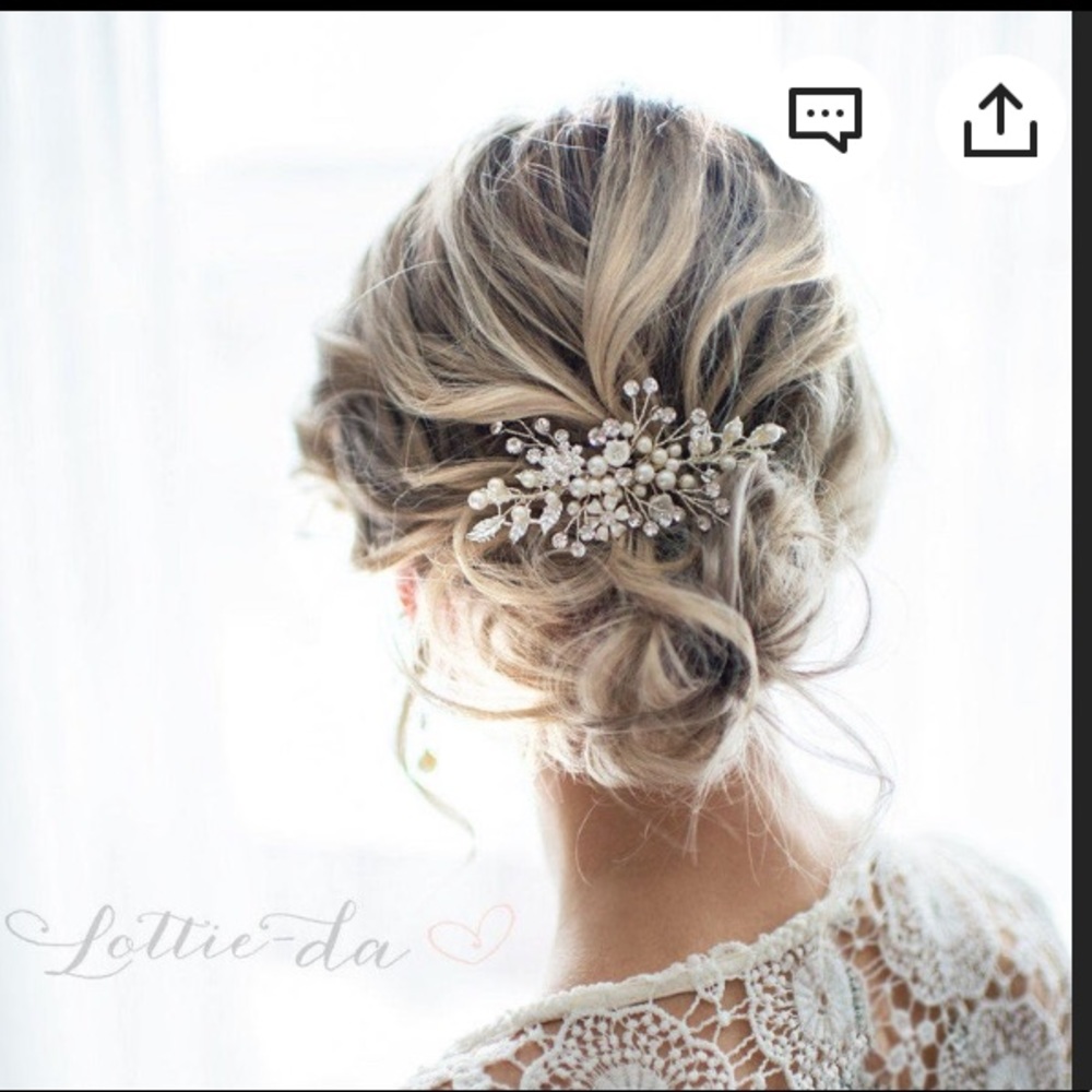 Silver Hair Piece